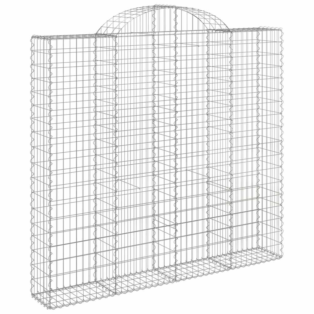 Cestas De Gaviones 9 Uds Forma De Arco Hierro 200x50x180/200 Cm_2