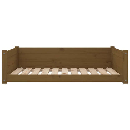 Vidaxl Cama Para Perros Madera Maciza Pino Marrón Miel 95,5x65,5x28 Cm_4