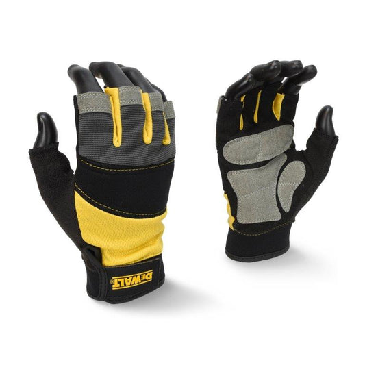 Guantes De Protección Cortos Sin Dedos Dewalt Blck Half Fingr T-l_0