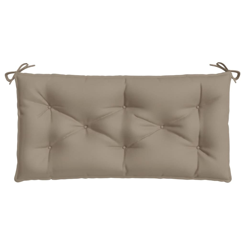Vidaxl Cojín De Banco De Jardín Tela Oxford Gris Taupé 110x50x7 Cm_3