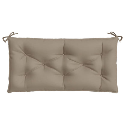 Vidaxl Cojín De Banco De Jardín Tela Oxford Gris Taupé 110x50x7 Cm_3