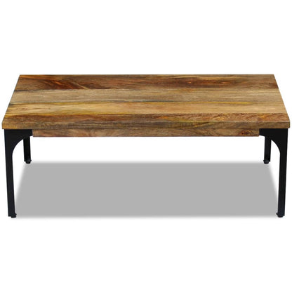 Mesa De Centro Madera De Mango 100x60x35 Cm_4