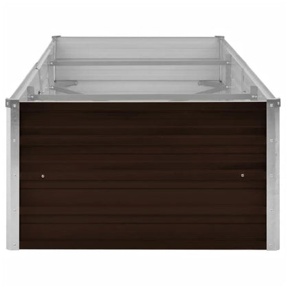 Arriate De Acero Galvanizado Marrón 240x80x45 Cm_4