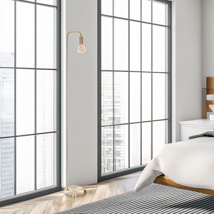 Wellhome Lámpara De Pie Metal Dorado H.150cm_3