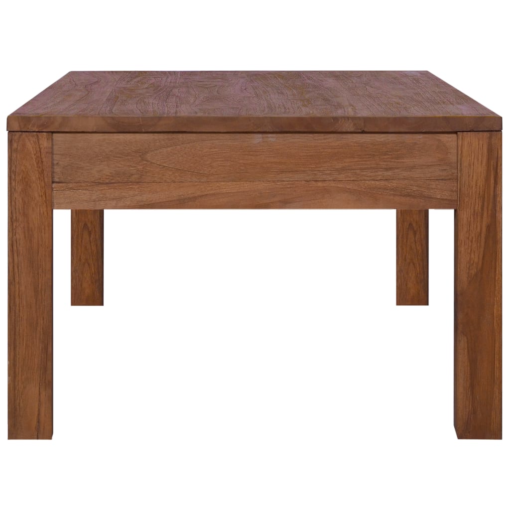 Mesa De Centro De Madera Maciza De Teca 110x60x40 Cm_2