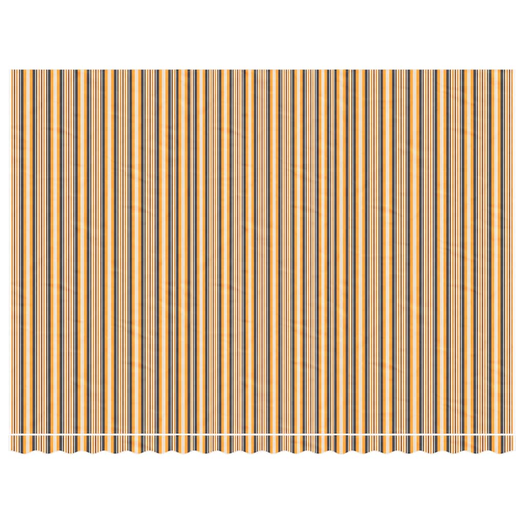 Tela De Repuesto Para Toldo Naranja Y Negro 5x3,5 M Poliéster_2