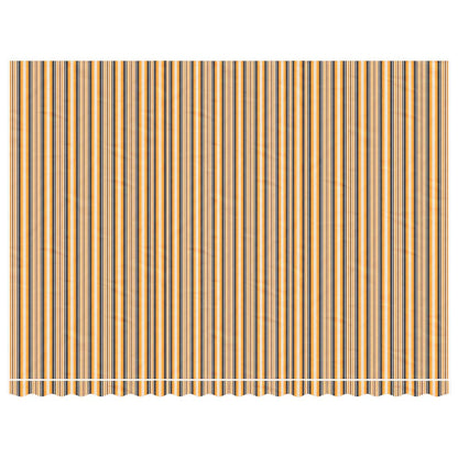 Tela De Repuesto Para Toldo Naranja Y Negro 5x3,5 M Poliéster_2