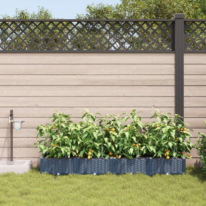 Vidaxl Jardineras Gris 160 X 40 X 22 Cm Acero_2