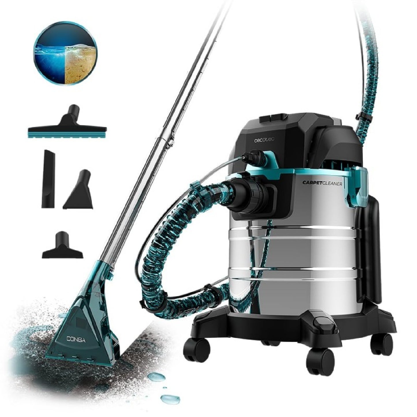 Cecotec Aspirador En Seco Y Húmedo Conga Carpetclean 20000 Pro_0
