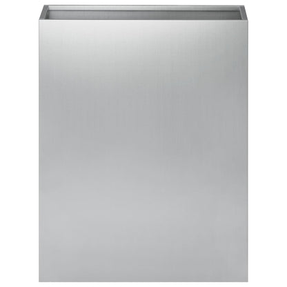 Macetero De Jardín Plateado 40 X 20 X 40 Cm Acero Galvanizado_2