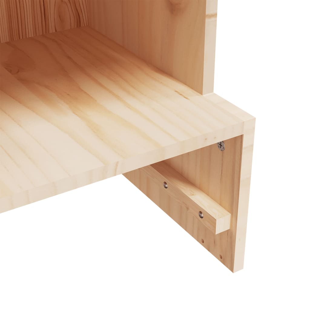 Mueble Zapatero De Madera Maciza De Pino 52x30x104 Cm / Vetonek_2