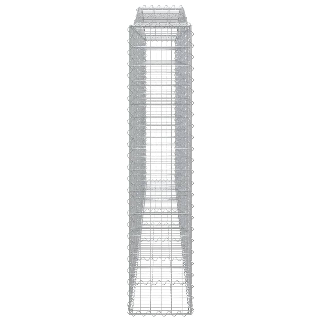 Cestas Gaviones 8 Uds Forma De Arco Hierro 400x30x140/160 Cm_4