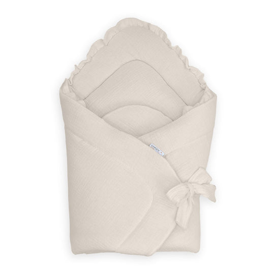 Cotton Color Saco Capazo 4 En 1 Muselina Con Volante_0