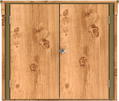 Duramax - Arcón Cubre Cubos Exterior -770 L - Metal - Color Imitación Madera_2