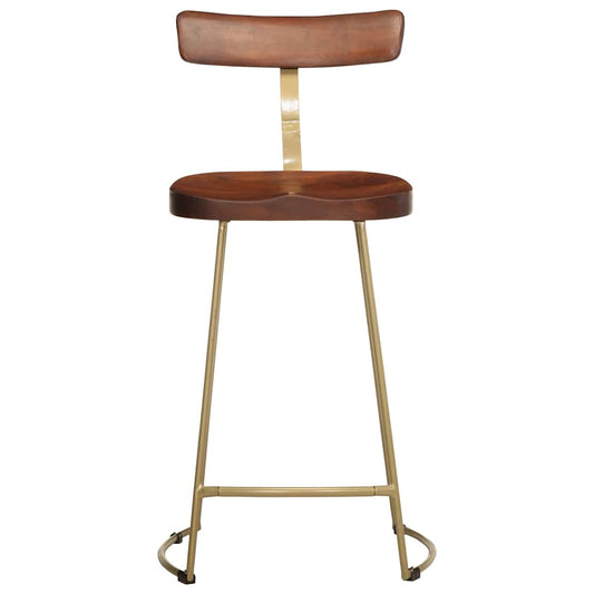 Taburetes De Barra 2 Uds 49x43x88 Cm Madera Maciza De Mango_0