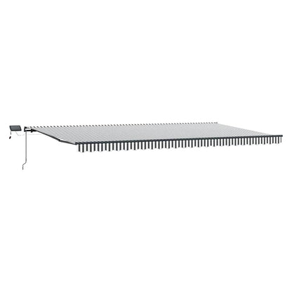 Toldo Retráctil Manual Con Luz Led Antracita Y Blanco 600x300cm_0