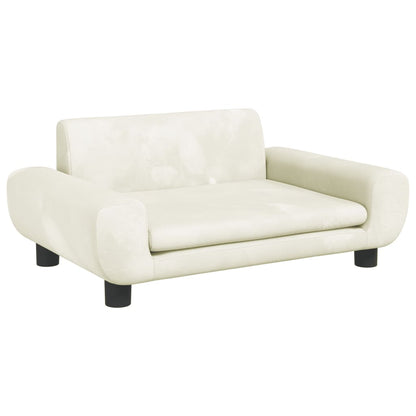 Cama Para Perros De Terciopelo Crema 70x45x33 Cm / Vetonek_3
