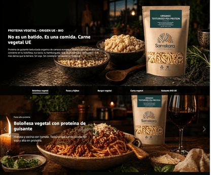 Proteína De Guisante Texturizada Bio - 1.75kg | Proteína Vegetal Ecológica Vegana Para Batidos Y Repostería_3