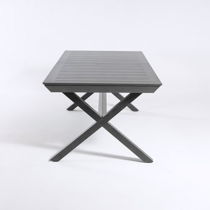 Mesa Para Exterior Extensible De 215 Cm A 295 Cm, Aluminio Color Antracita, Tamaño: 215/295x98x78 Cm_3