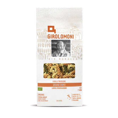 Fusilli tricolor de trigo bio Girolomoni 500g