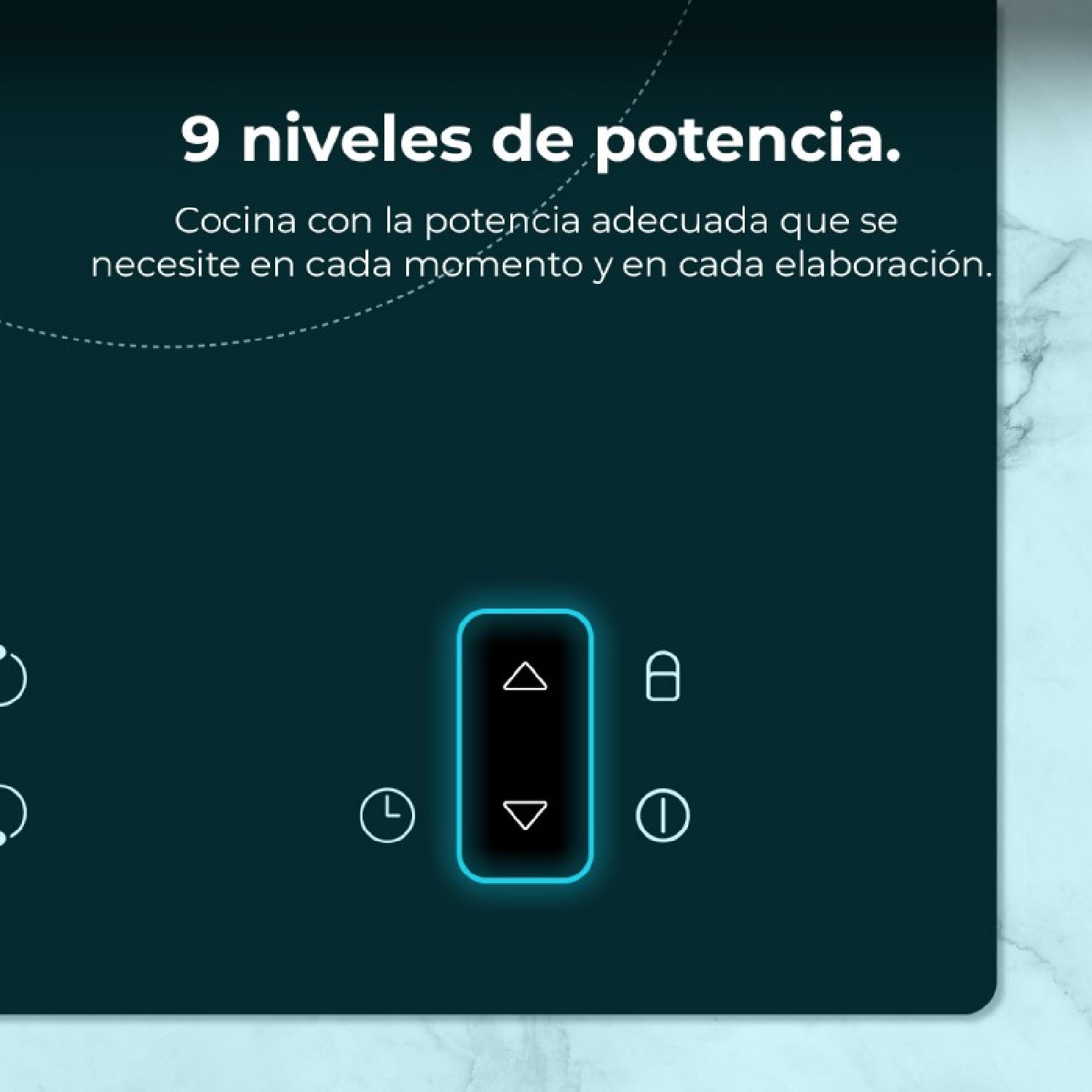 Placa De Vitrocerámica 2 Fuegos Bolero Squad V 2100. Potencia Máxima 3000 W, 9 Niveles De Potencia, Touch Control, Detector De Sartenes, Diámetro 16_3