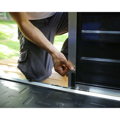 Cobertizo de jardín Skylight 154x185x217 cm gris oscuro