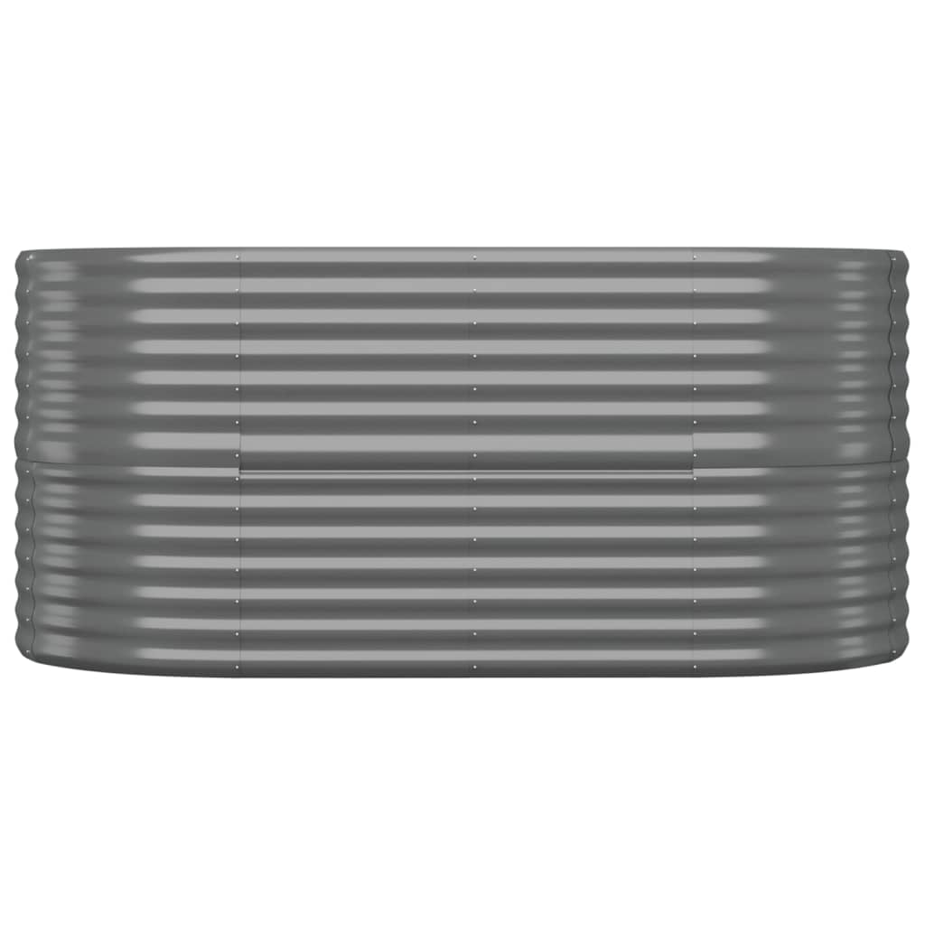Jardinera Arriate Acero Galvanizado Gris 152x80x68 Cm_2