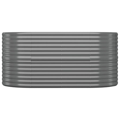 Jardinera Arriate Acero Galvanizado Gris 152x80x68 Cm_2