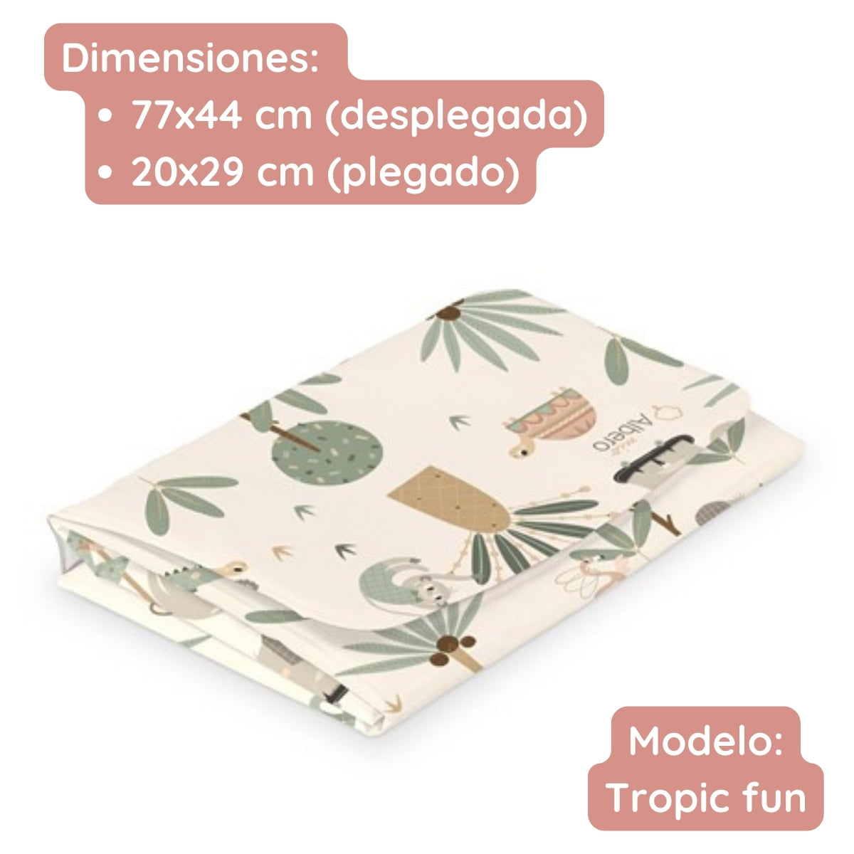 Cotton Color Cambiador Plegable De Viaje Plastificado Cotton Color_3