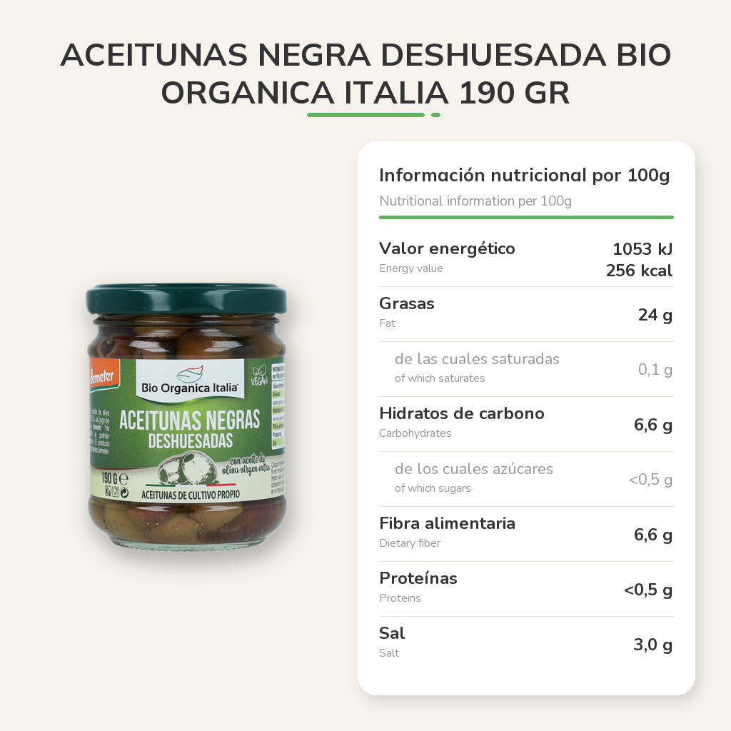 Información nutricional