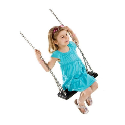 Columpio Doble De Madera Masgames Vega (asientos Planos) Superficie De Arena, Tierra O Cesped.