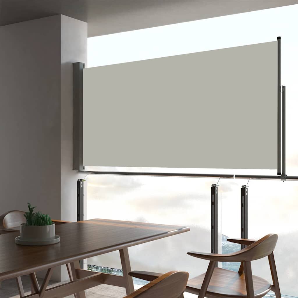 Vidaxl Toldo Lateral Retráctil De Jardín Color Crema 80x300 Cm_1