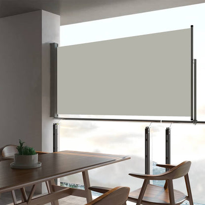 Vidaxl Toldo Lateral Retráctil De Jardín Color Crema 80x300 Cm_1