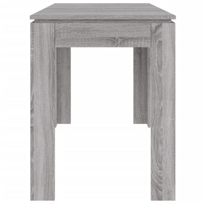 Mesa De Comedor Madera De Ingeniería Sonoma Gris 120x60x76 Cm_3