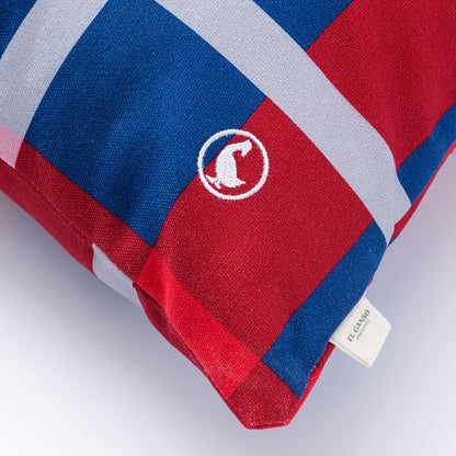 Funda De Cojín 40x40cm 100% Algodón 300gsm Cuadros Tartan El Ganso