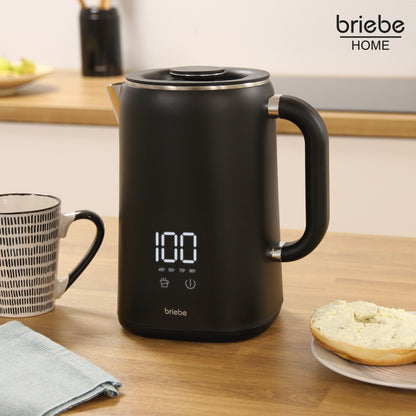 Briebe I-black Hervidor Agua Eléctrico 1,7lregulador De Temperatura Digital 45°c A 100°c, Libre Bpa,base 360°,kt1175blk_1