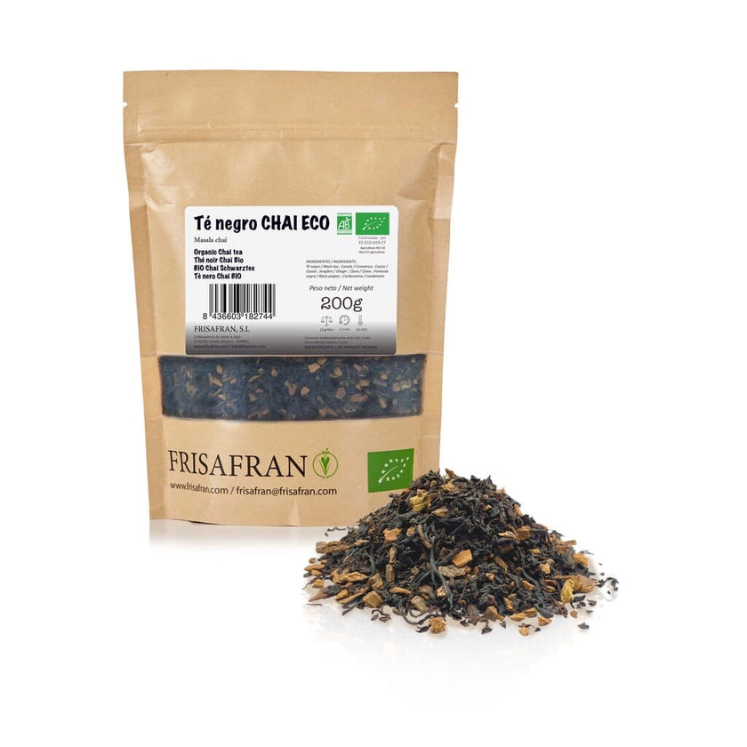 Té Negro Chai Ecológico Granel | Calidad | Frisafran 200 G_1