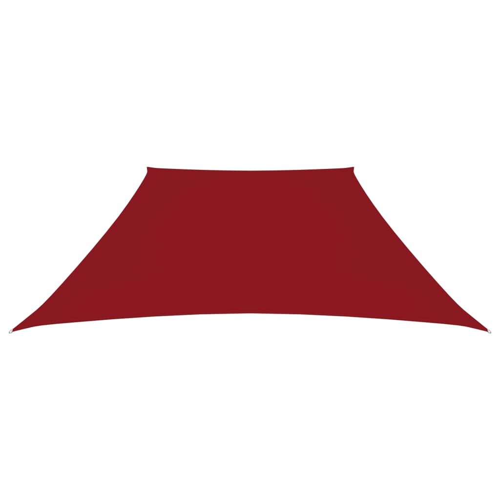 Vidaxl Toldo De Vela Trapezoidal De Tela Oxford Rojo 2/4x3 M_1