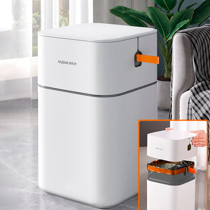Papelera Cubo De Basura Cuadrado 14 L Easy Pack Con Tapa - Incluye 105 Bolsas De Basura_5