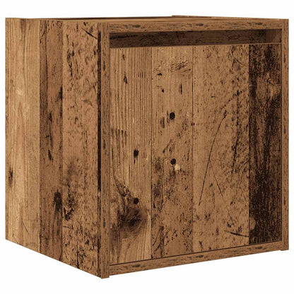 Mesillas De Noche De Pared 2 Uds Madera Vieja 38x34x40 Cm_3