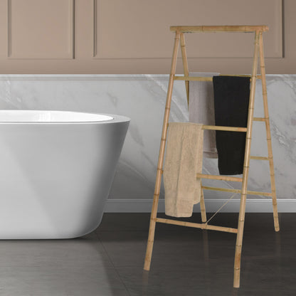 Well Home Toallero En Bambú Con 2 Lados H.140cm