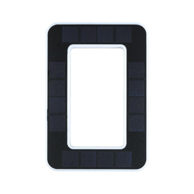 Luz Solar De Fachada Led Casa Número 0 3000k Ip44 Bateria Reemplazable / Negro_3