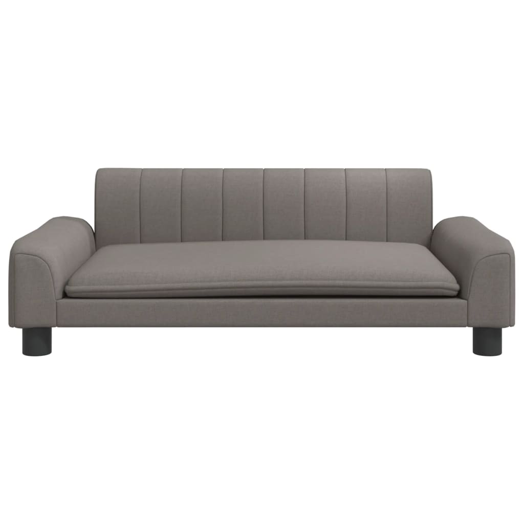 Cama Para Perros De Tela Gris Taupe 90x53x30 Cm / Vetonek_2