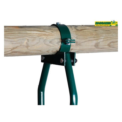 Columpio Triple De Madera Redonda Masgames Etna Xl + Asiento Cara A Cara.
