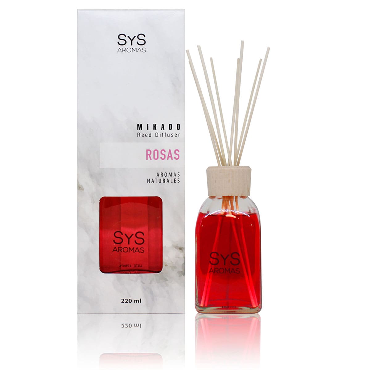 Ambientador Mikado Rosas 220 ml | Aroma Floral Intenso | Fragancia Elegante | Ambiente Sofisticado_0