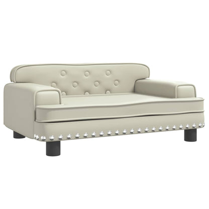 Cama Para Perros De Cuero Sintético Crema 70x45x30 Cm / Vetonek_1