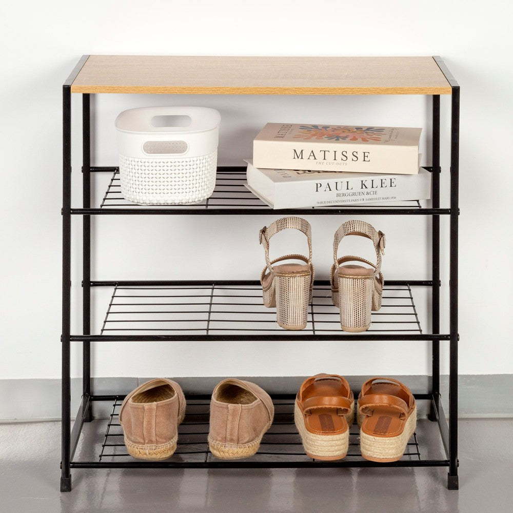 Max Home Zapatero Metálico 4 Niveles 63x30x63 Cm_1