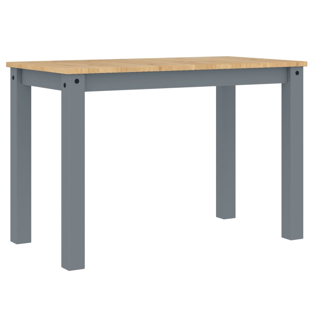 Mesa De Comedor Panama Madera Maciza De Pino Gris 117x60x75 Cm_4