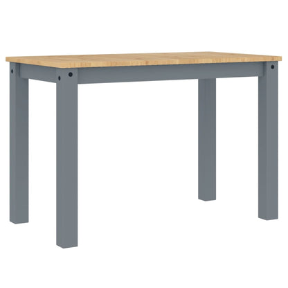Mesa De Comedor Panama Madera Maciza De Pino Gris 117x60x75 Cm_4