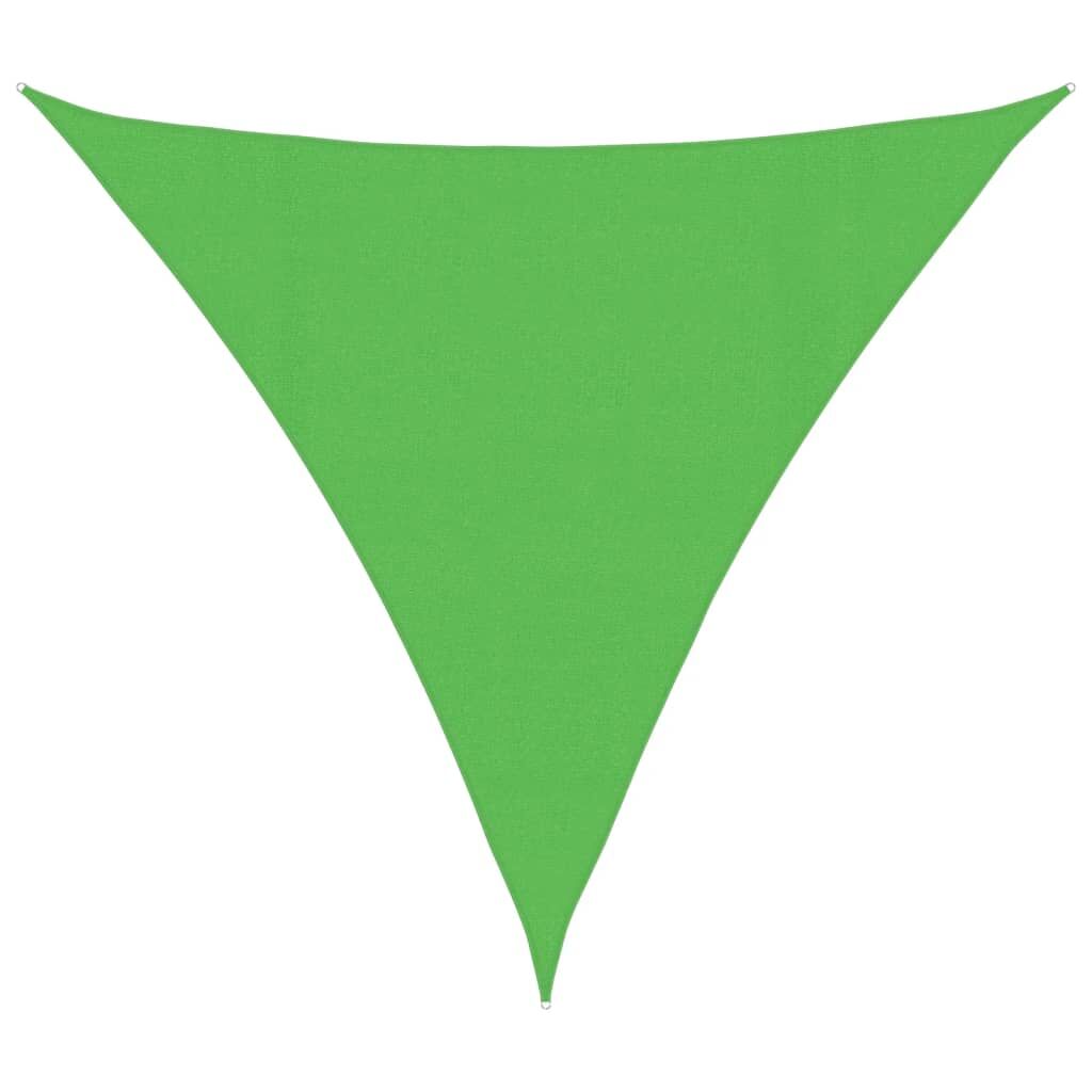 Vidaxl Toldo De Vela Hdpe Verde Claro 160 G/m² 4,5x4,5x4,5 M_0